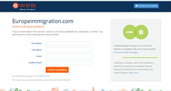 Desktop Screenshot of europeimmigration.com